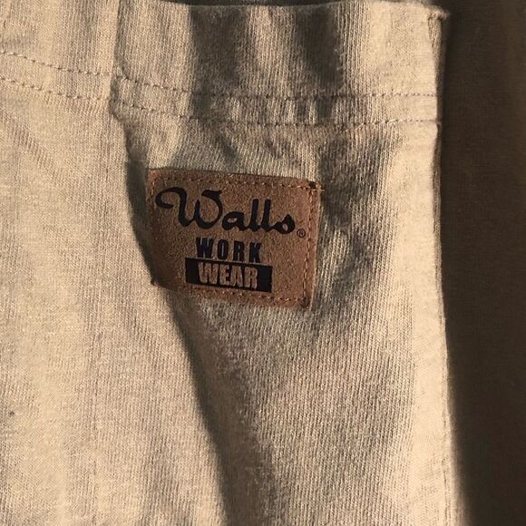 Walls Workwear Men’s Tan Sleeveless Shirt Size XL 100% Cotton - Picture 3 of 4